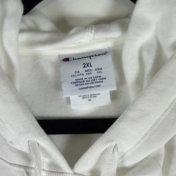 Champion Women’s White Crewneck Sleeveless Hoodie NWT - Picture 2 of 4
